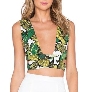 Lavish Alice Tropical Crop Top